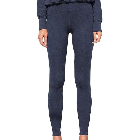 Sundry Navy Knit Pima Cotton Blend Pull On Legging Pants Size 3/L - Picture 1 of 8